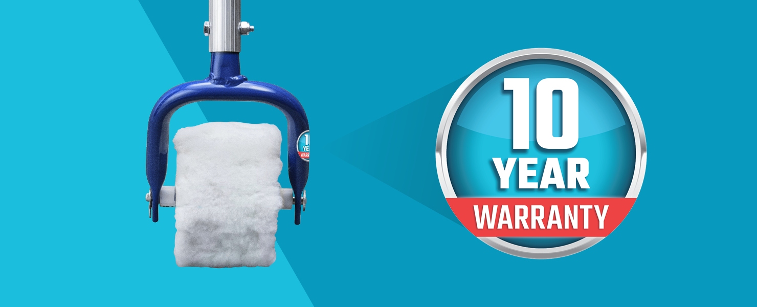 Rooftop Equipment roller with 10 year warranty sticker highlighted.