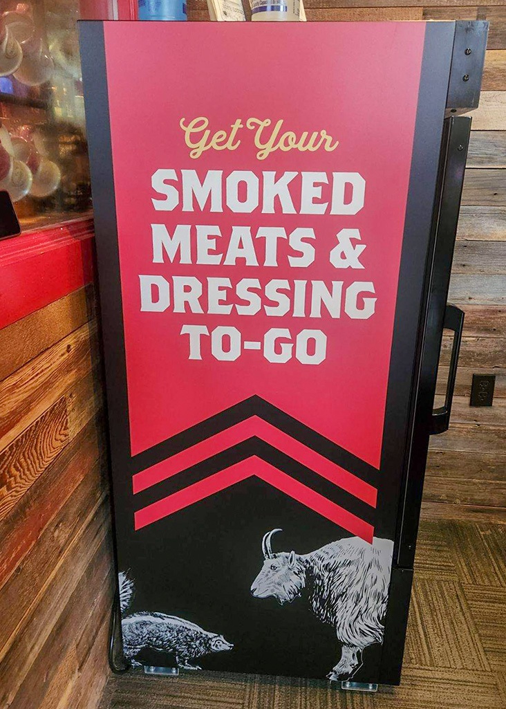 Skunk & Goat Tavern Smoked Meats Freezer Decals